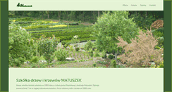 Desktop Screenshot of krzewy-matuszek.pl