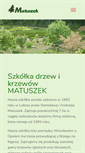 Mobile Screenshot of krzewy-matuszek.pl