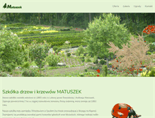 Tablet Screenshot of krzewy-matuszek.pl